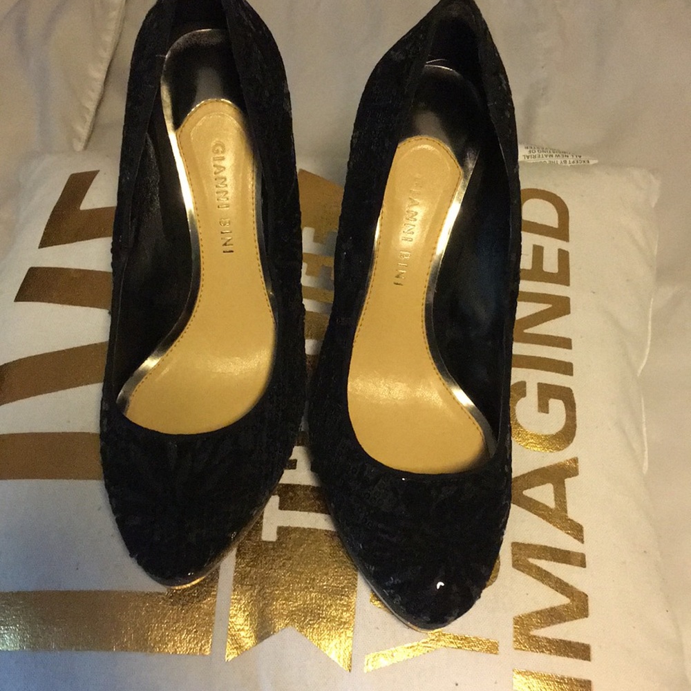 Black heels!! WORN ONCE!!